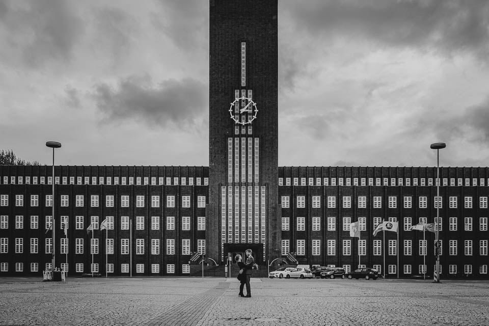 Hochzeitsfotos vorm Rathaus von Wilhelmshaven